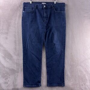 Ash & Erie Straight Fit Essential Jeans Mens Size 36x27 Blue Deep Sea Wash